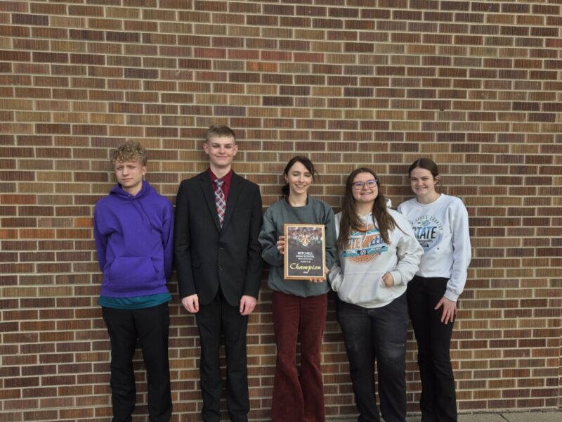 Students at Mitchell Speech Invite.