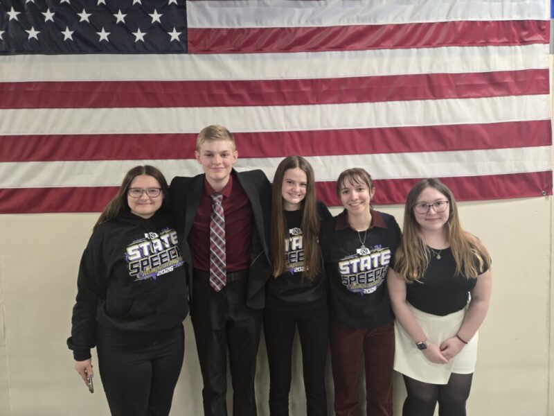 Students at state speech.