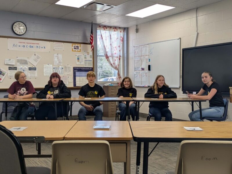 Junior High team ready for competition.