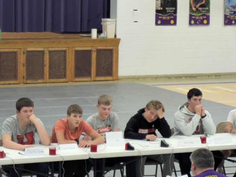 High School team competing.