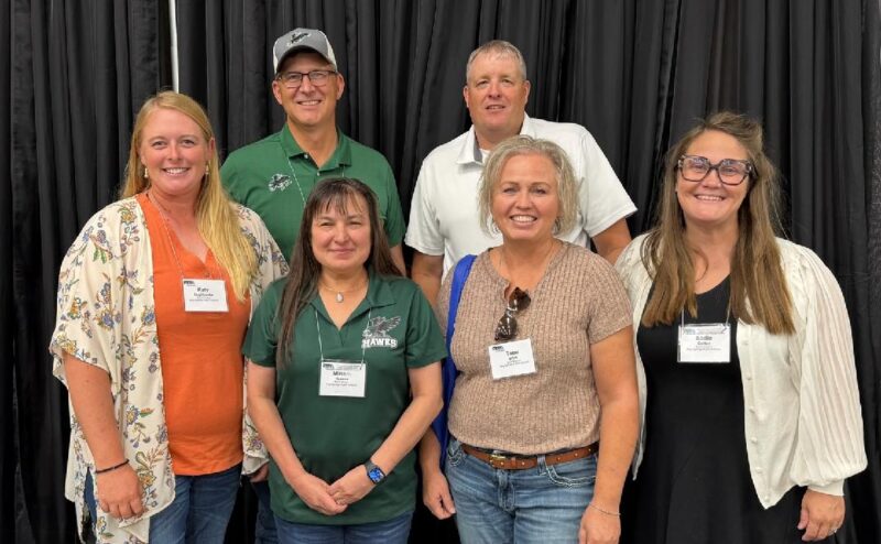 Hay Springs School Board members with Hay Springs Superintendent
