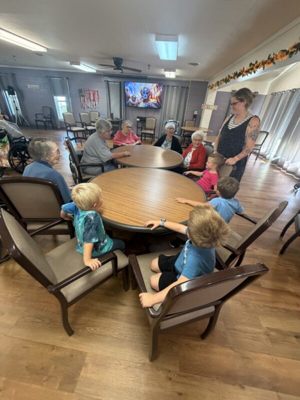 Snack time for Pre-K and residents