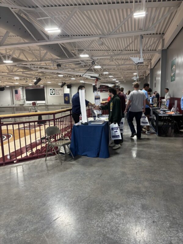 Students at College Fair