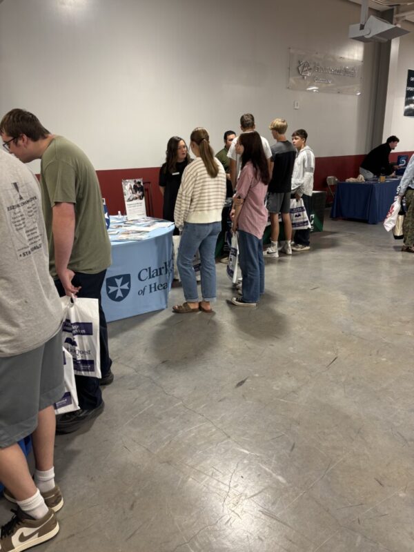 Students at College Fair