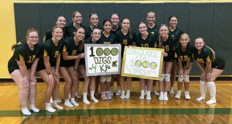 Congratulations Kya Binger on achieving 1000 career digs.