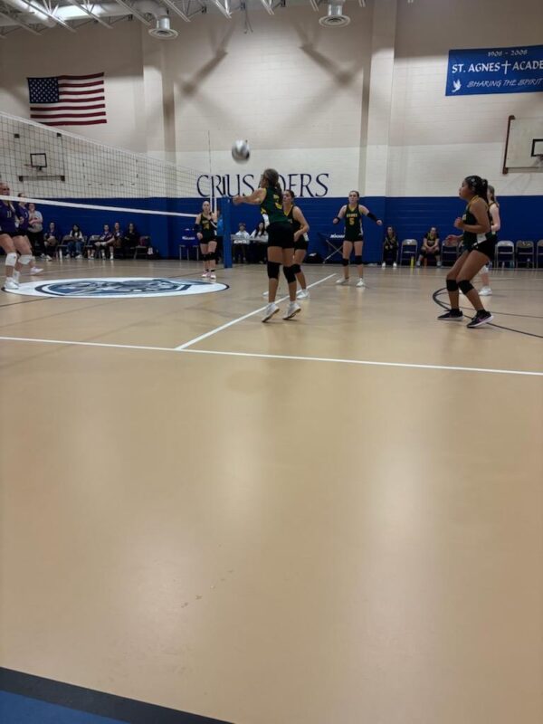 Junior High Girls Volleyball playing at PANCO