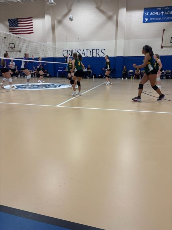 Junior High Girls Volleyball playing at PANCO