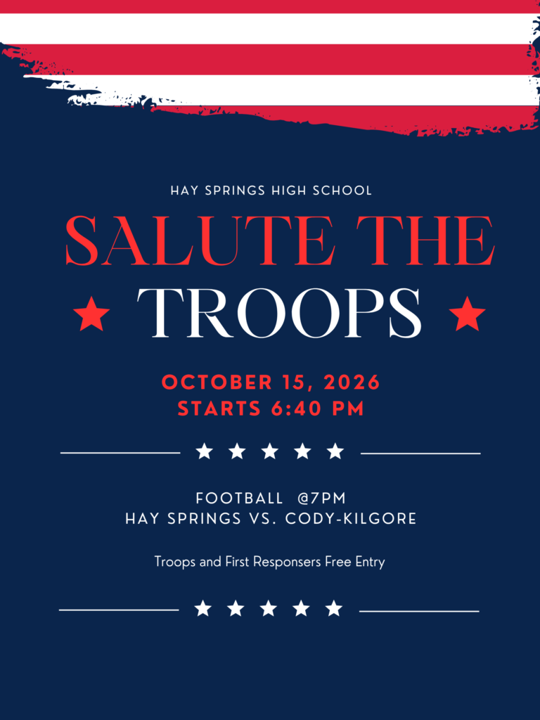 Salute the Troops on October 15 starting at 6:40 PM. Free entry for troops and first responders.