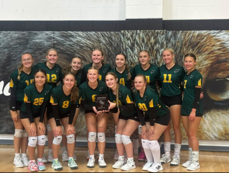 Runner up at Anselmo-Merna volleyball tournament.